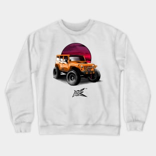 jeep wrangler rubicon orange Crewneck Sweatshirt